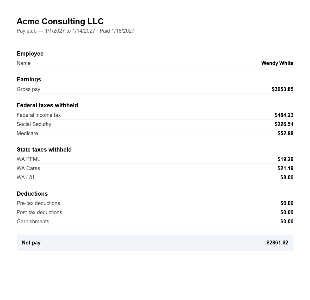 Pay stubs (PDF): Everything an employee expects to see