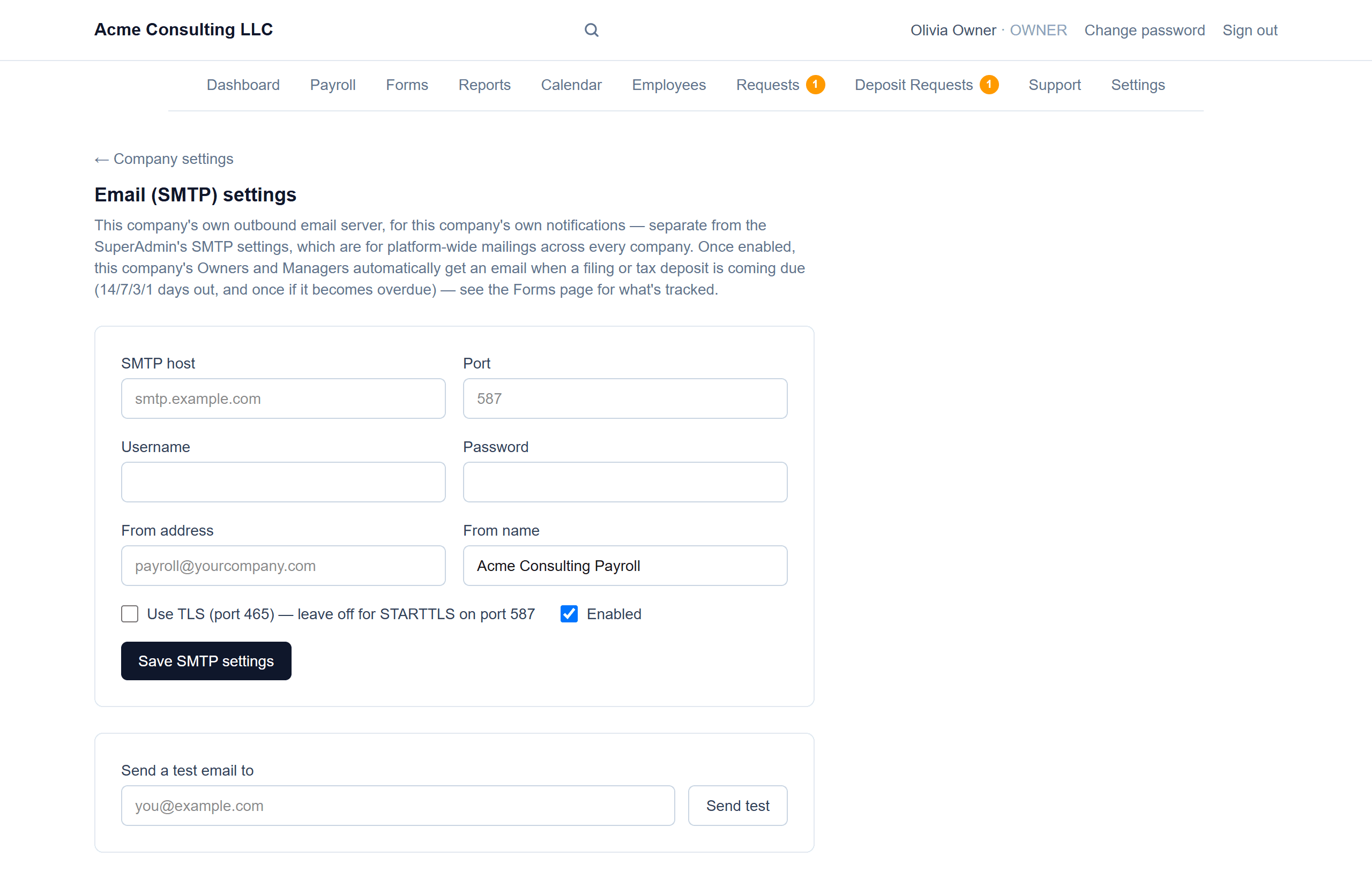Filing deadline reminders: Connect your email